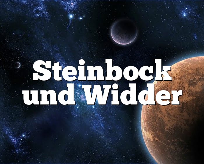 Steinbock und Widder