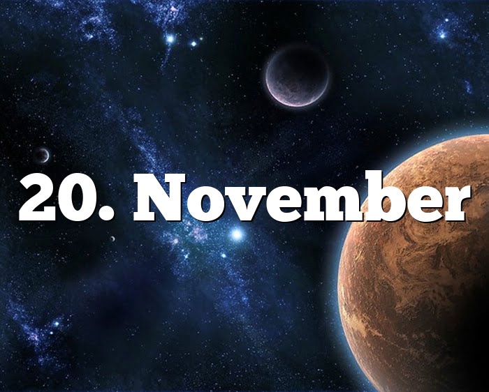 Sternzeichen 20 November